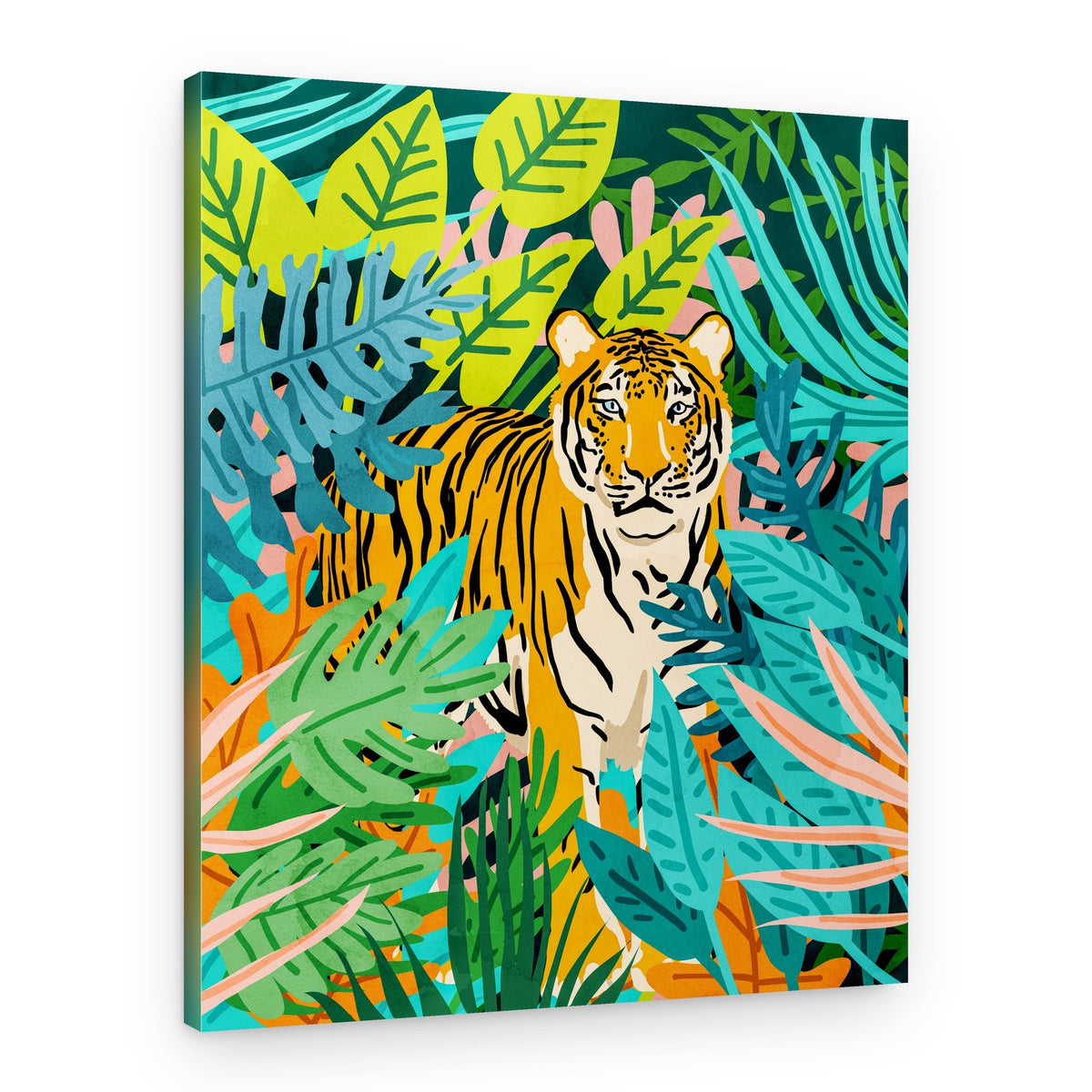 Vibrant Jungle Tiger – Canvas Print