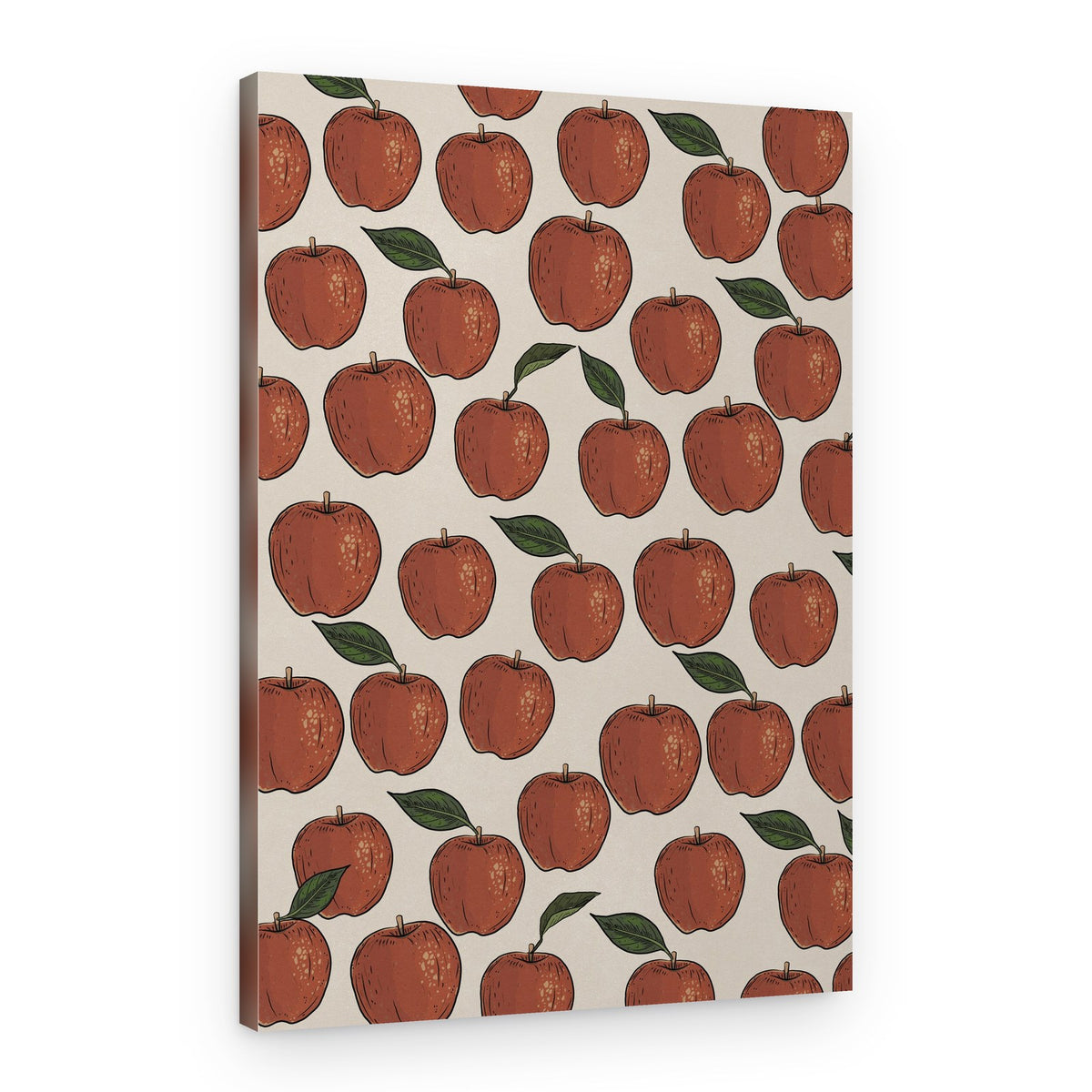 Fresh Apple Pattern – Canvas Print