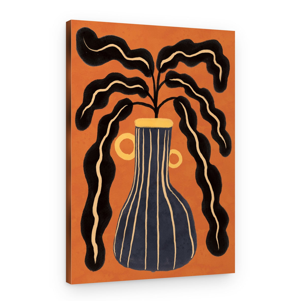 Modern Botanical Vase – Canvas Print