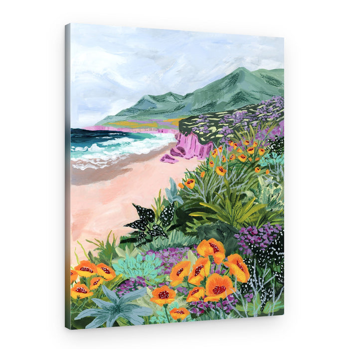 Vibrant Coastal Blooms – Canvas Print
