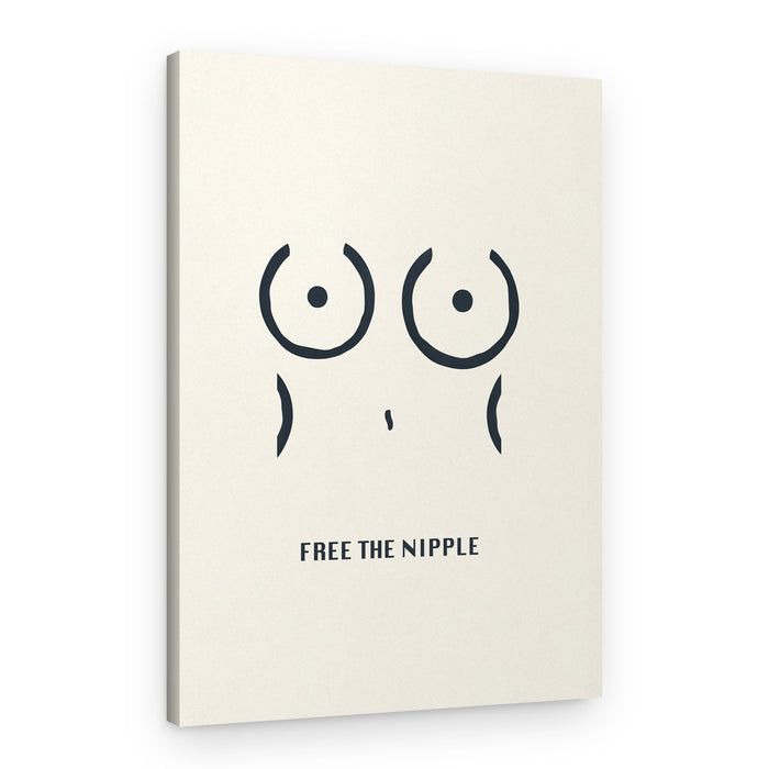 Free The Nipple – Canvas Print