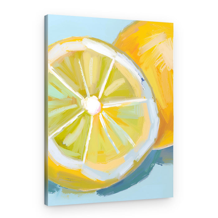 Vibrant Lemon Still Life – Canvas Print