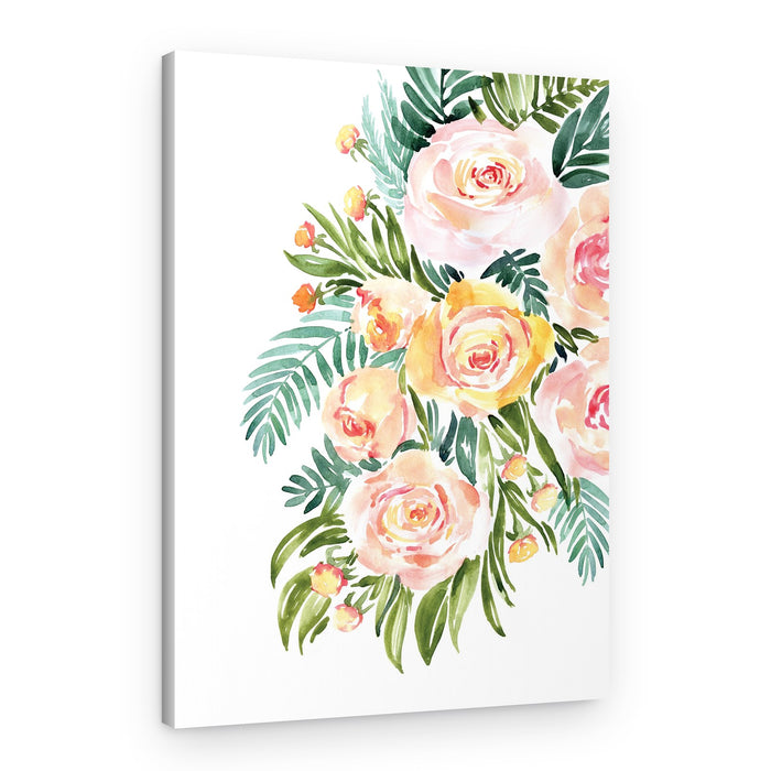 Watercolor Floral Bouquet – Canvas Print
