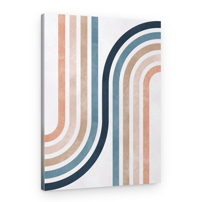 Abstract Earthy Curves – Canvas Print