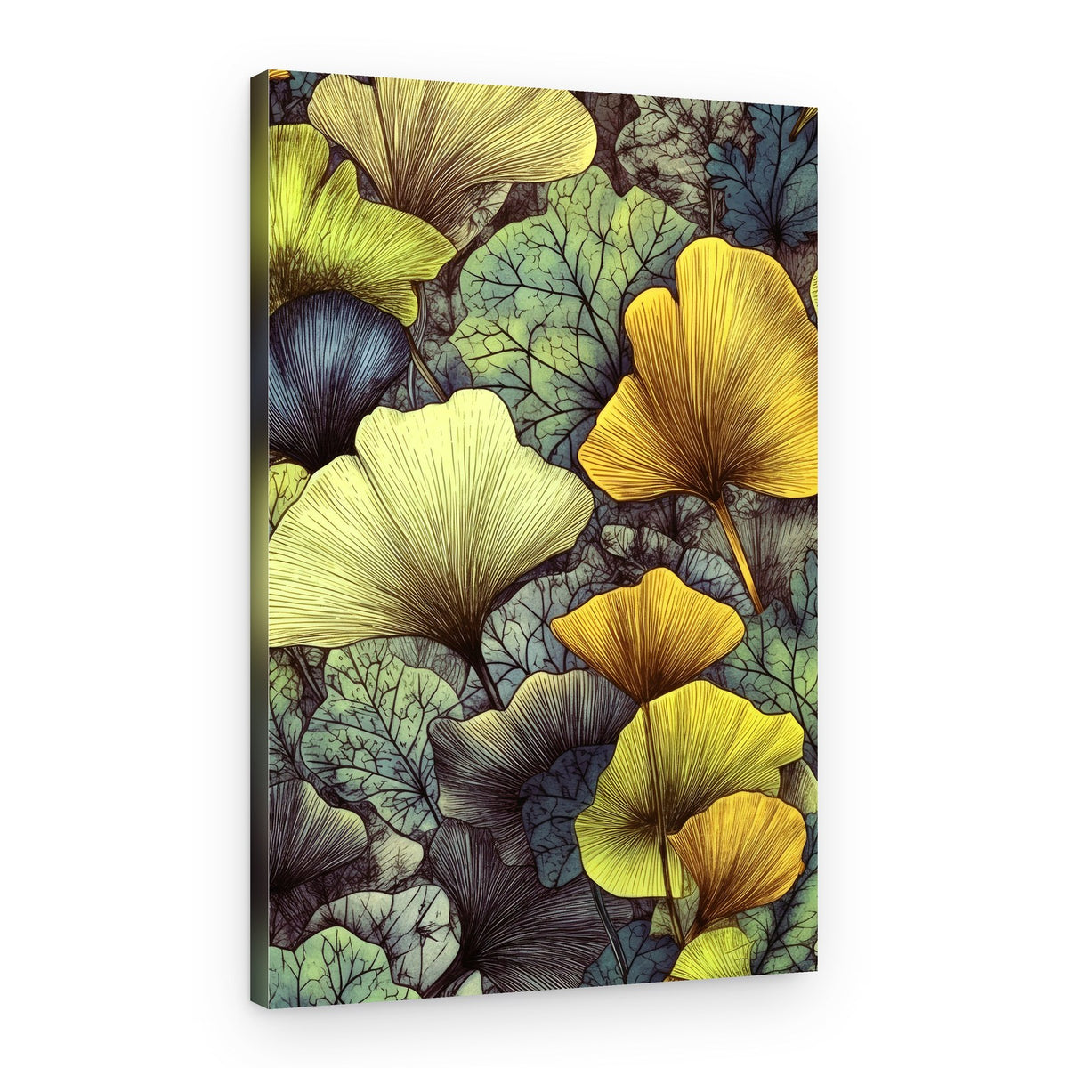 Autumn Ginkgo Pattern – Canvas Print