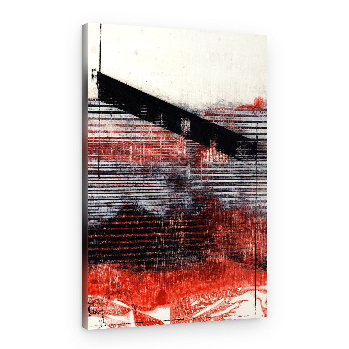 Bold Strokes and Linear Patterns – Canvas Print