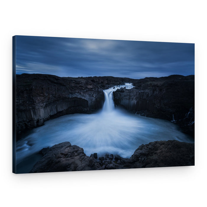 Dramatic Basalt Waterfall – Canvas Print