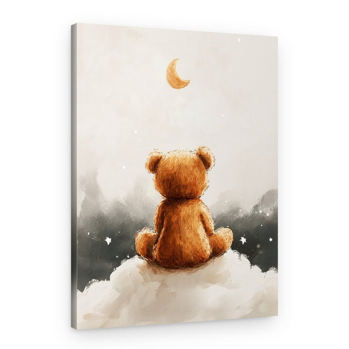 Moonlit Bear Dreams – Canvas Print