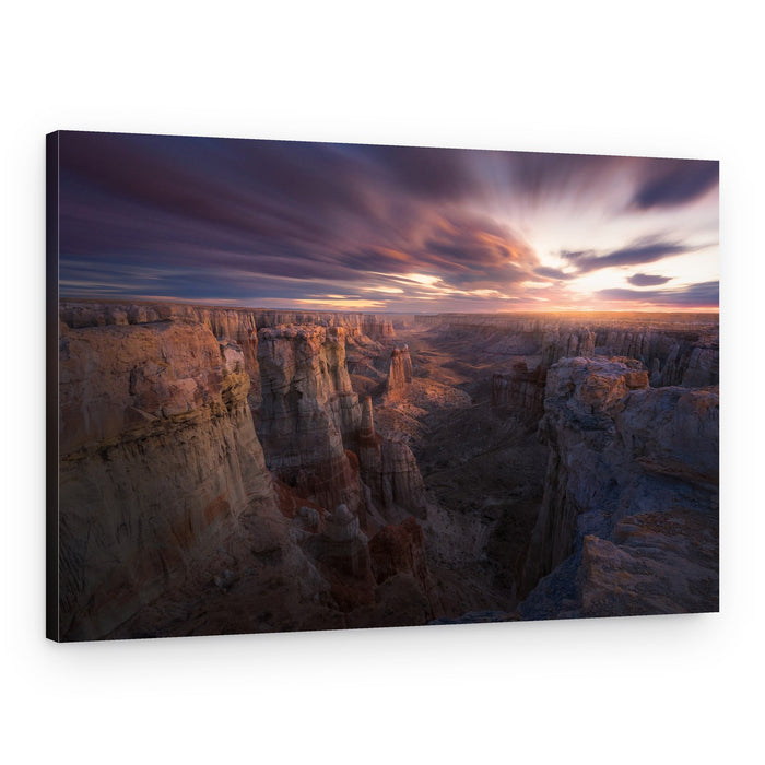Majestic Canyon Sunset – Canvas Print