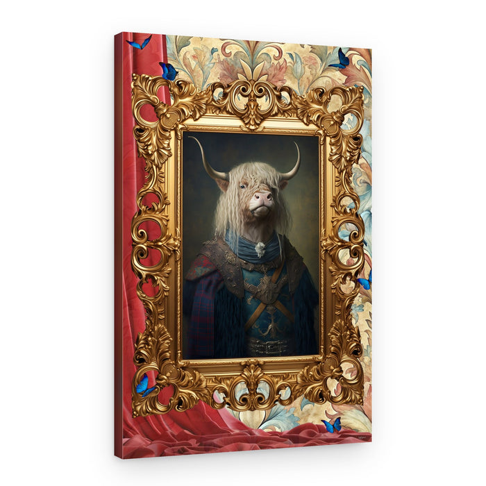 Regal Highland Portrait – Canvas Print