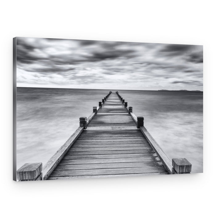 Pier To Horizon – Canvas Print