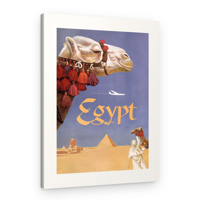 Egypt. Fly Twa (1960) Vintage Poster By David Klein – Canvas Print