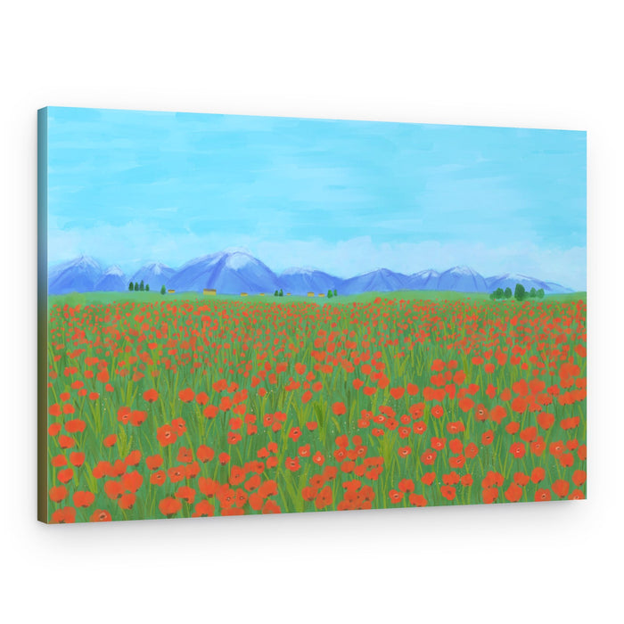 Vibrant Poppy Field – Canvas Print