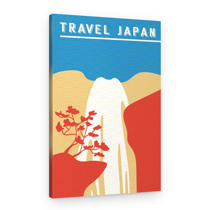 Japan Mountain Waterfall – Canvas Print