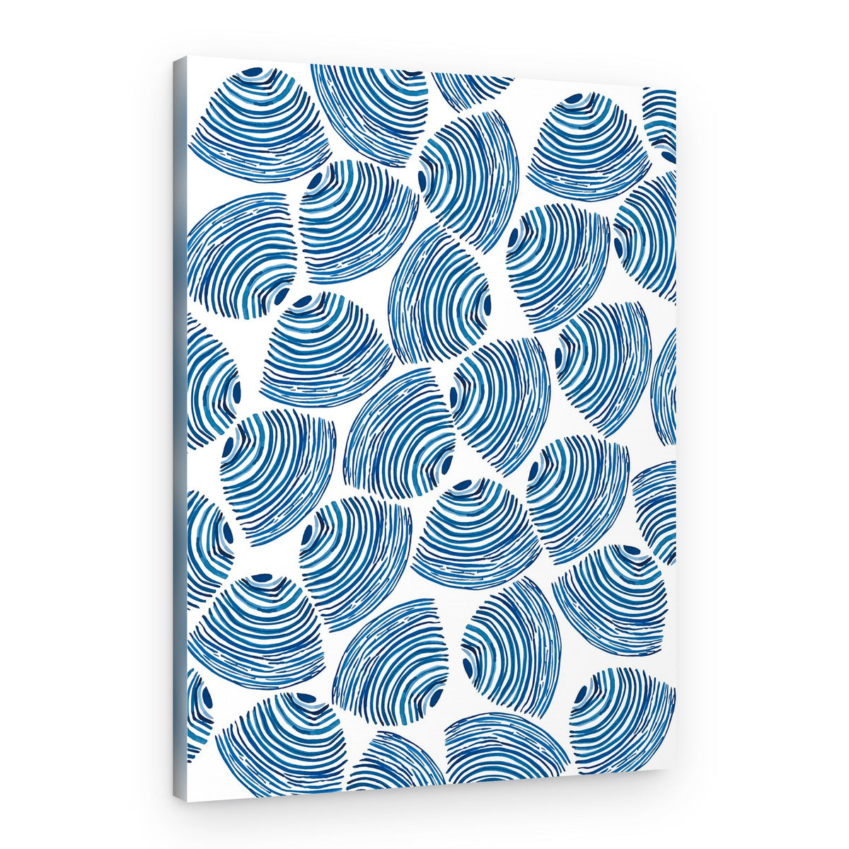 Organic Blue Patterns – Canvas Print