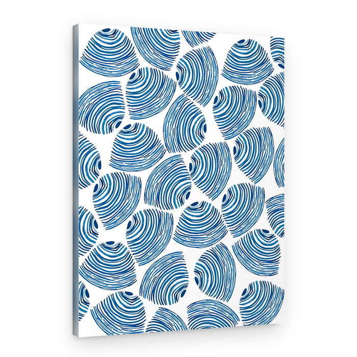 Organic Blue Patterns – Canvas Print