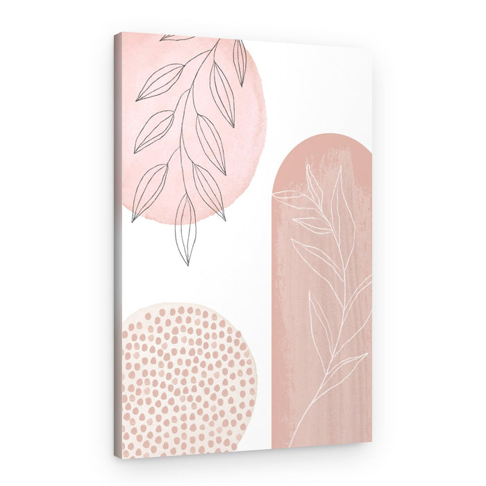 Gentle Blush Botanicals – Canvas Print