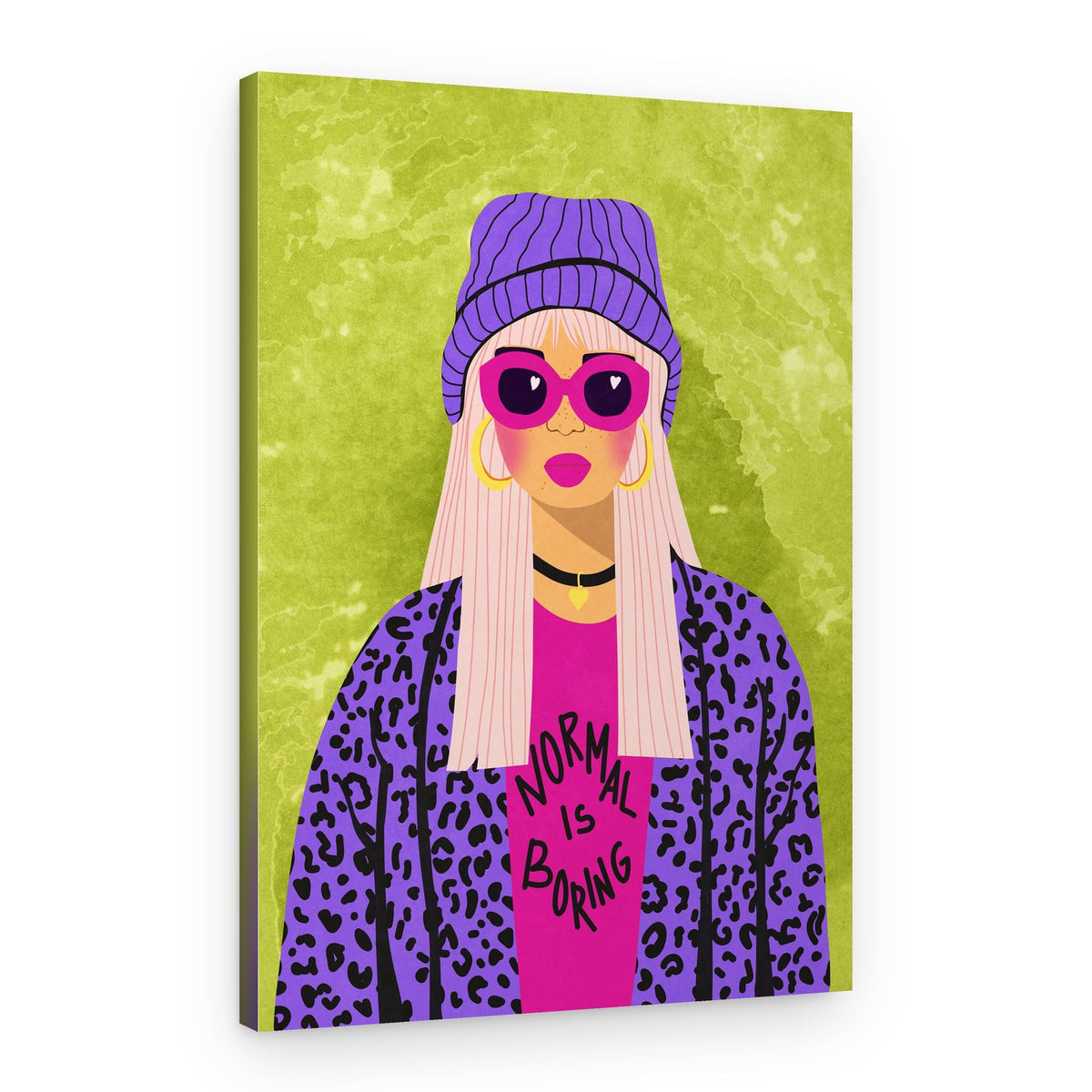 Normal is boring – Canvas Print