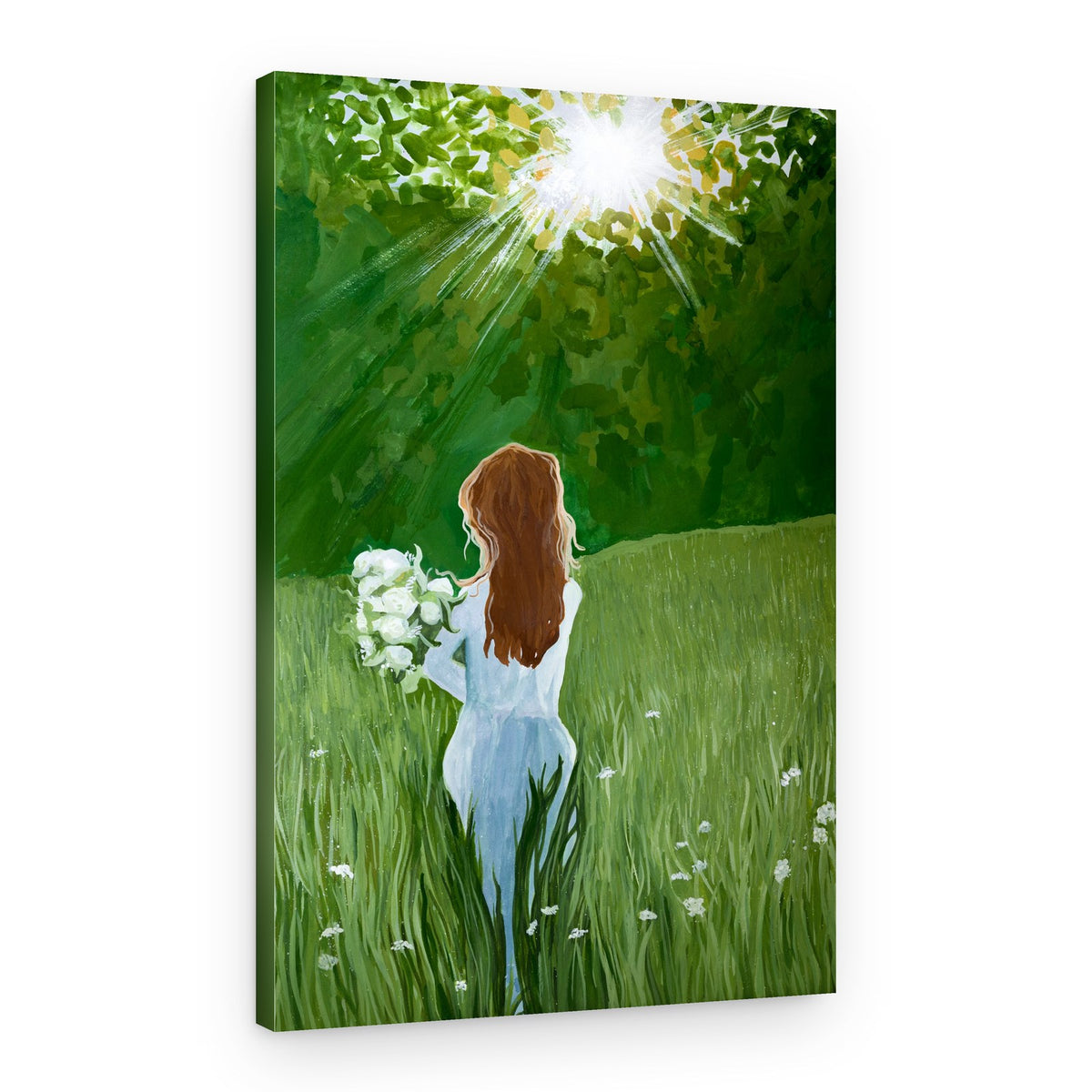 Sunny Meadow Walk – Canvas Print
