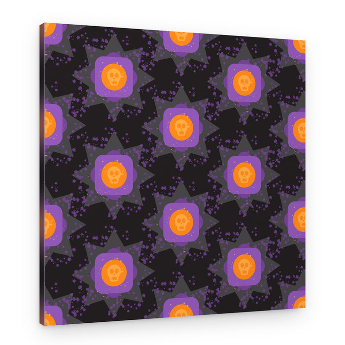 Halloween Skull Pattern – Canvas Print