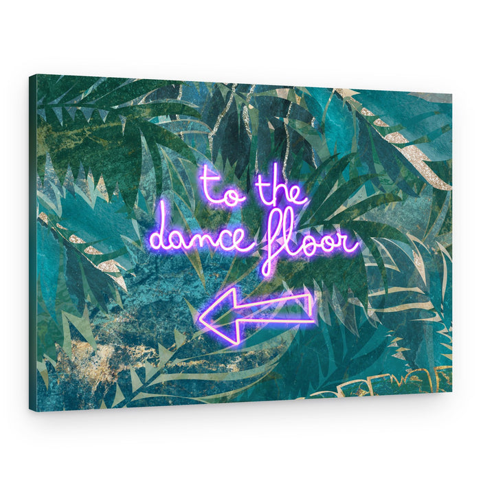 Tropical Dance Floor Glow – Canvas Print