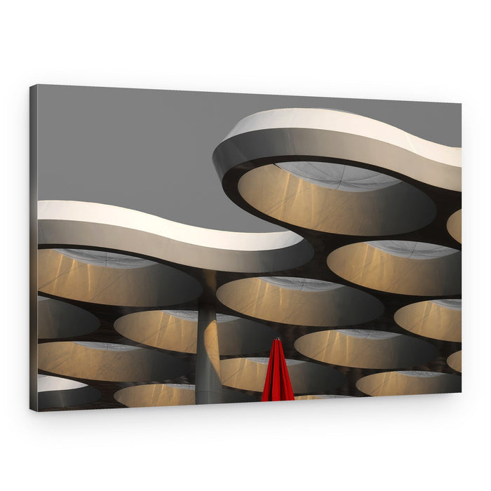 Golden Circles Architecture – Canvas Print