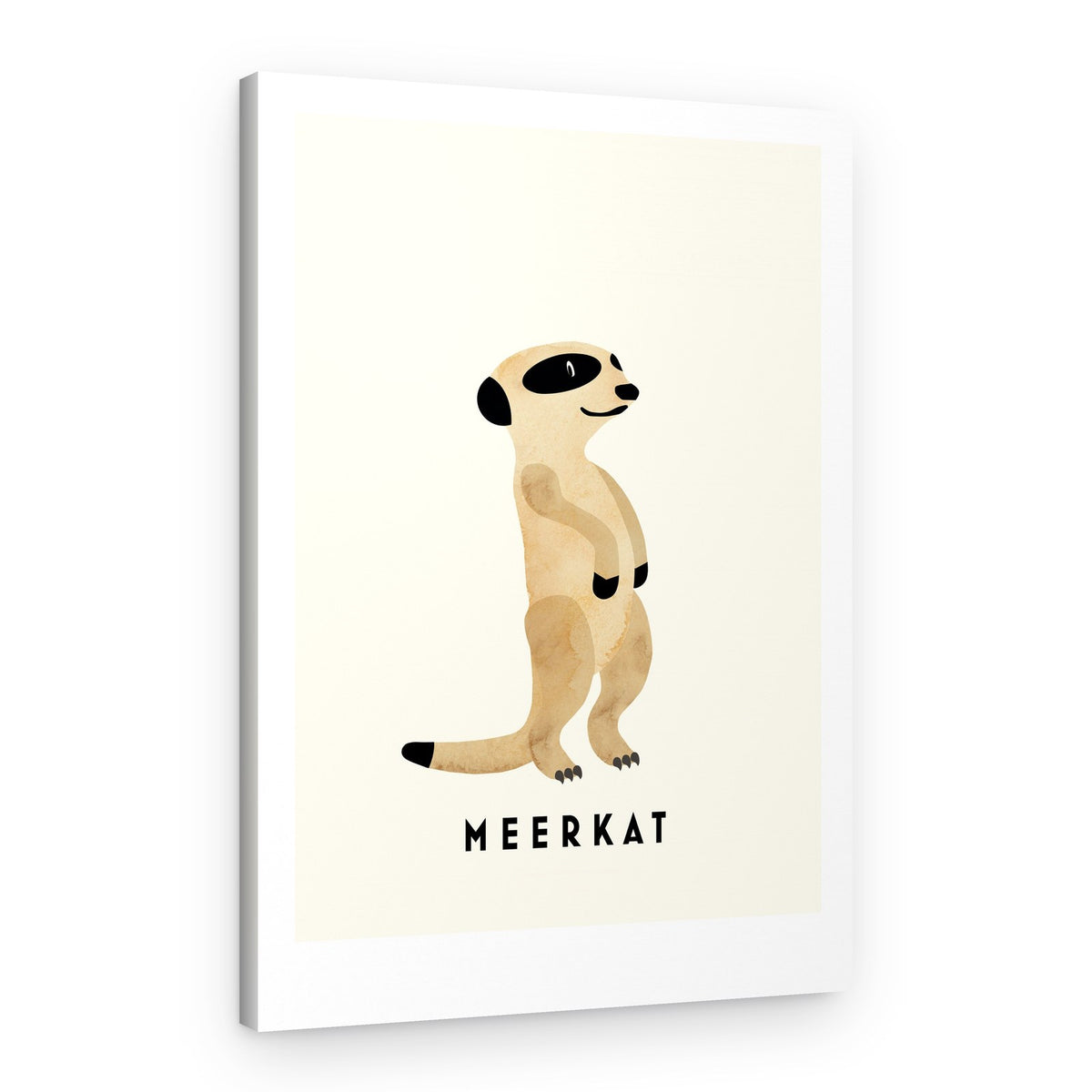 Gentle Standing Meerkat – Canvas Print