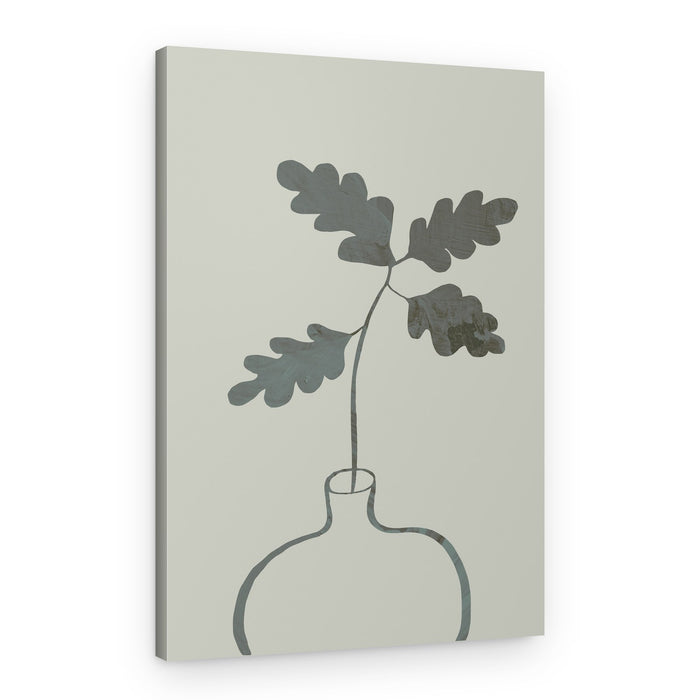 Botanical Oak Vase – Canvas Print