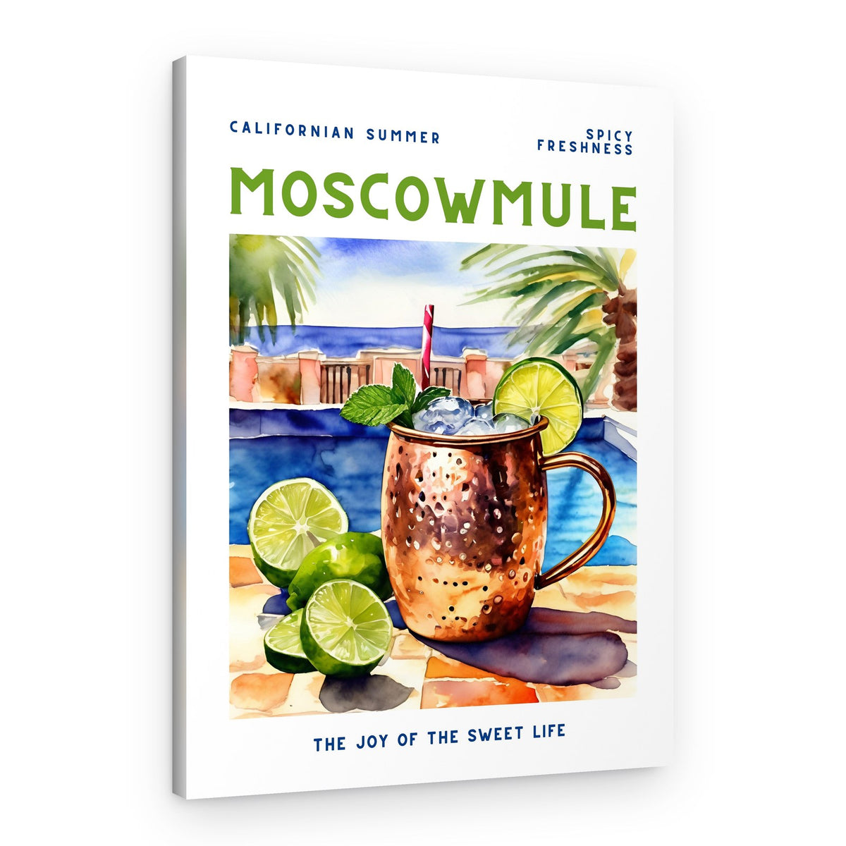 Moscow Mule Poolside – Canvas Print