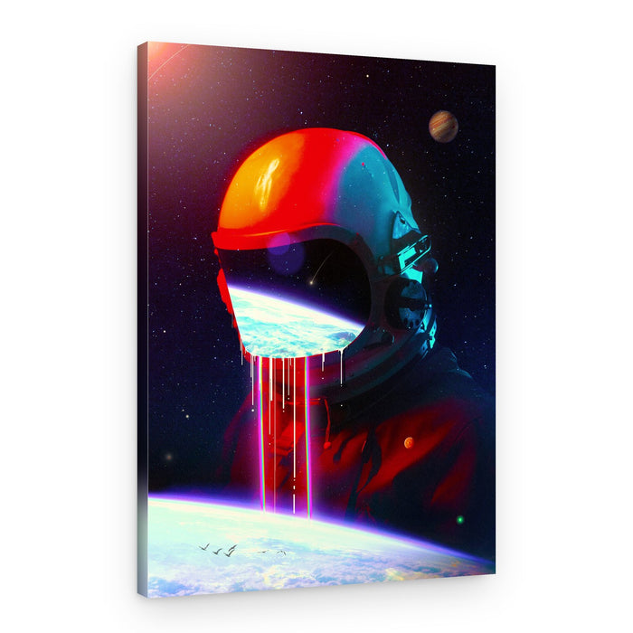 Astronaut Earthscape Flow – Canvas Print