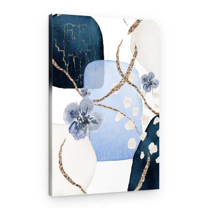 Floral Blue-2 – Canvas Print