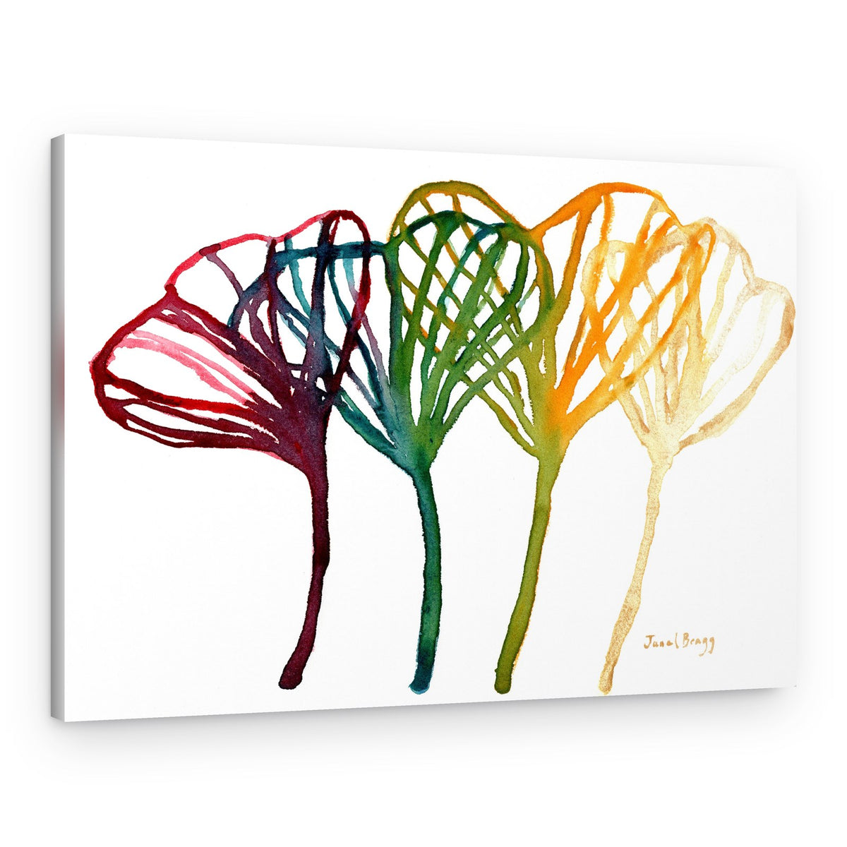 Vibrant Leaf Forms – Canvas Print