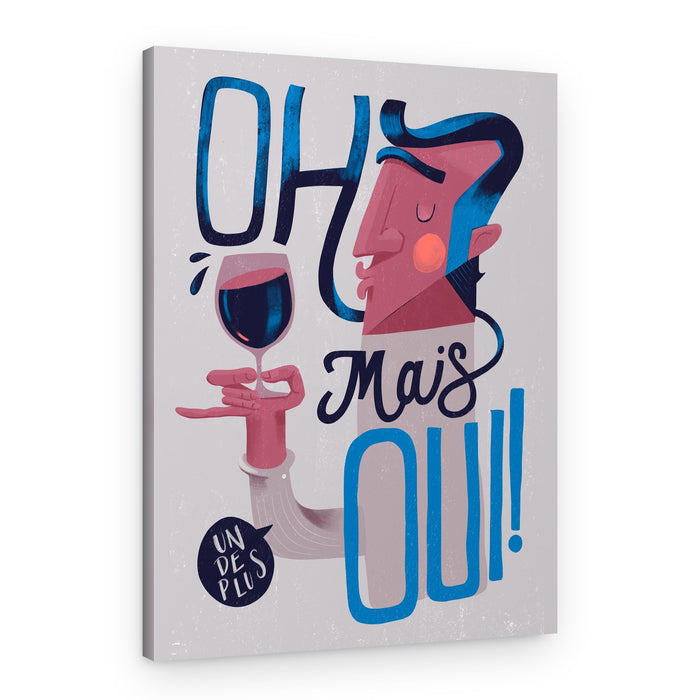 Oh Yes Wine Moment – Canvas Print