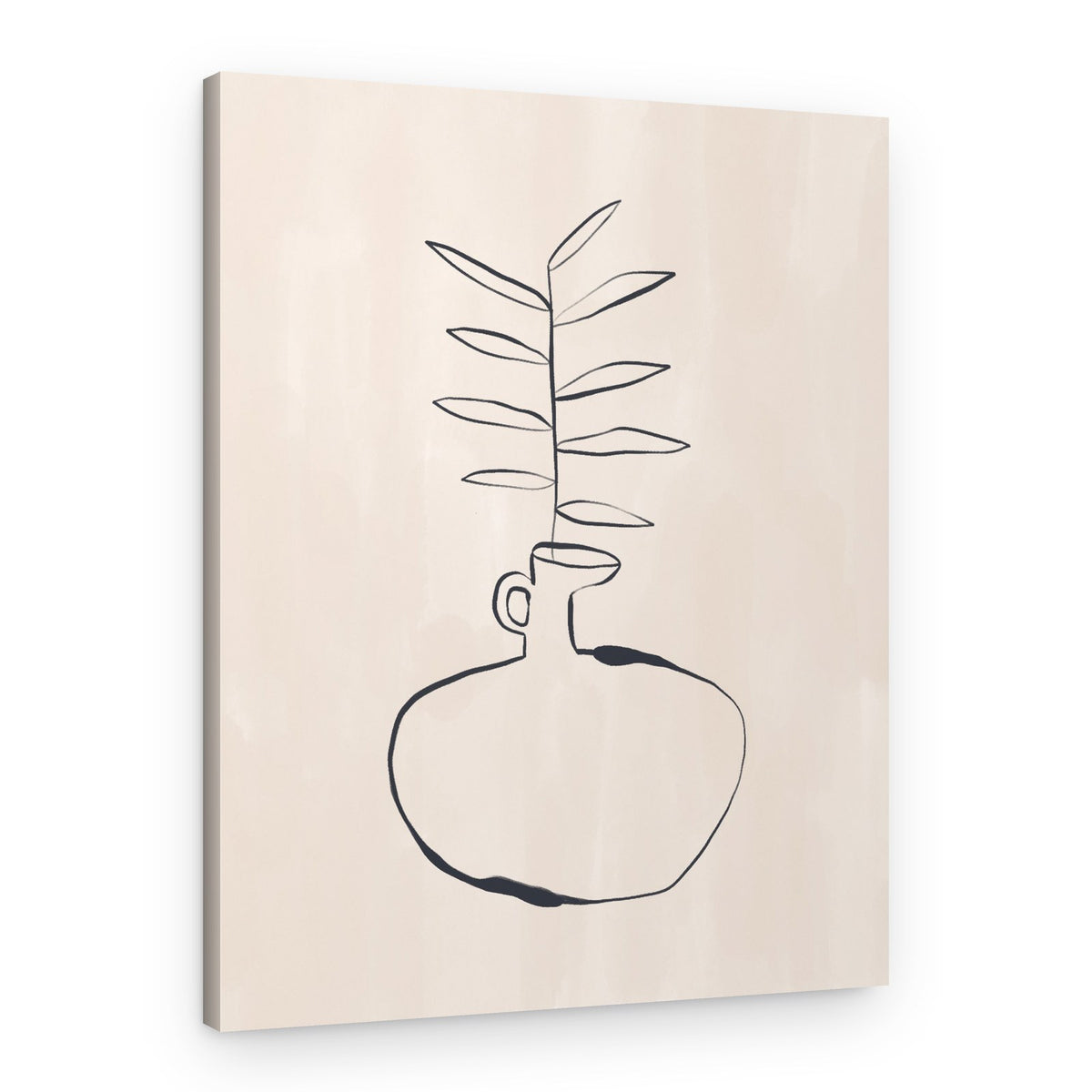 Modern Botanical Line Art – Canvas Print