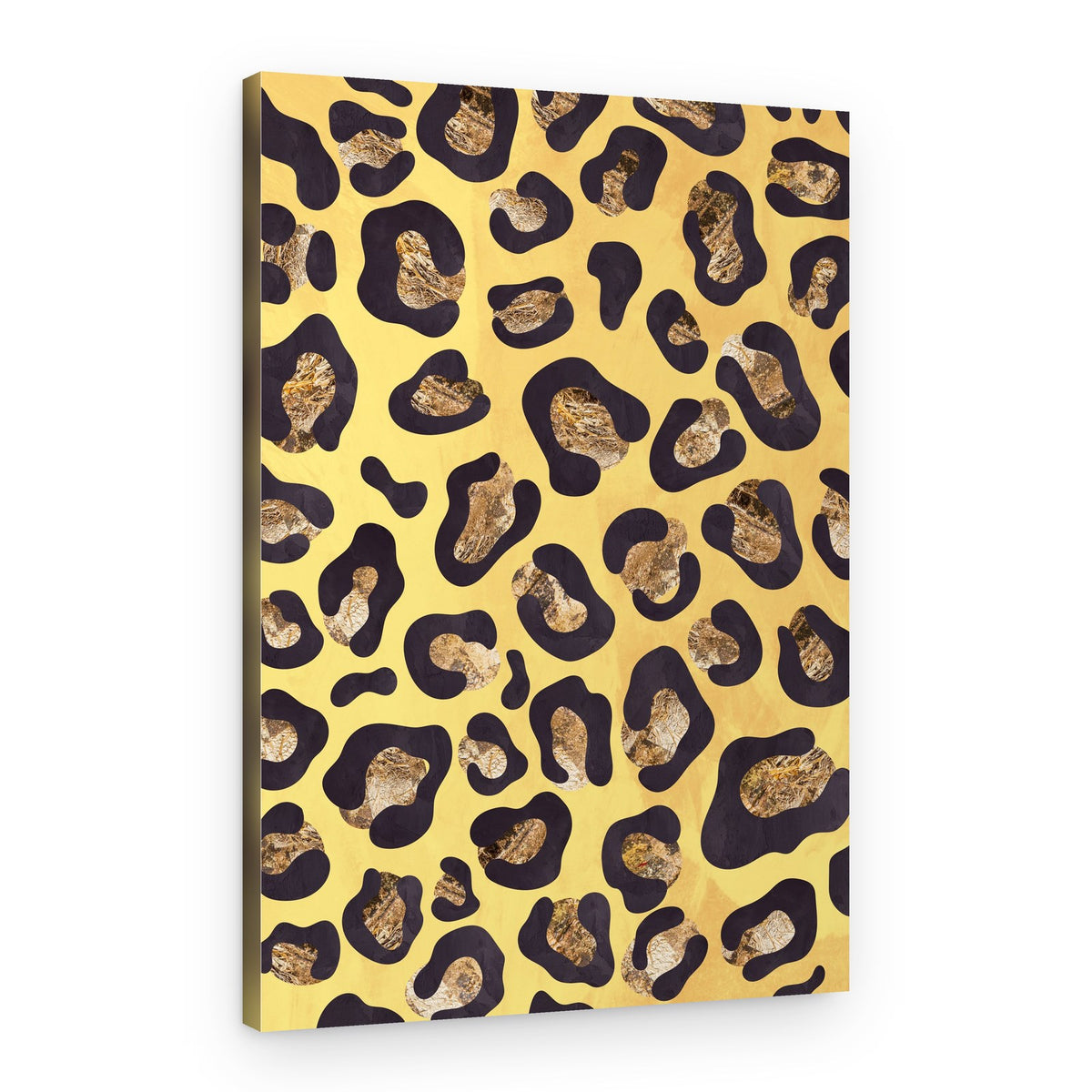Golden Leopard Pattern – Canvas Print
