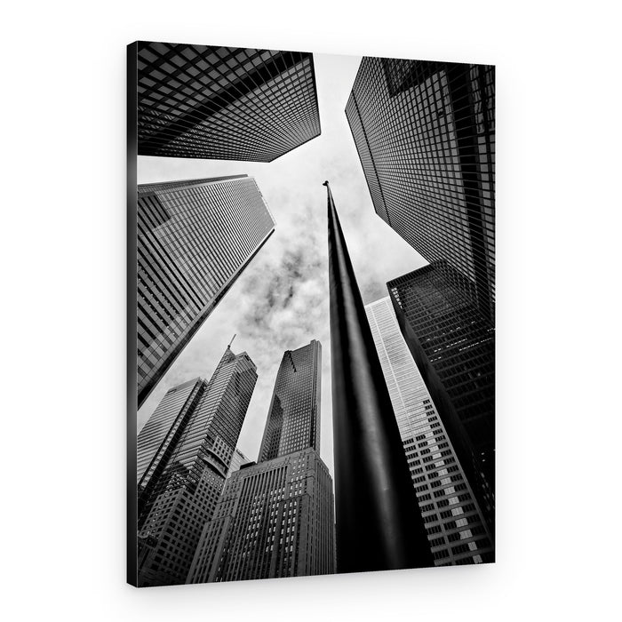 Towering City Skyscrapers – Canvas Print