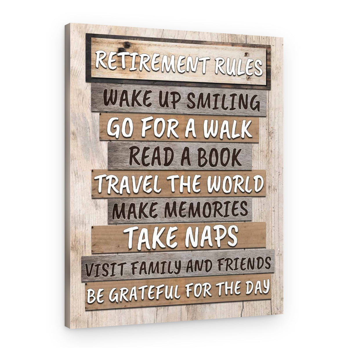 Retirement Rules Canvas Print – Canvas Print