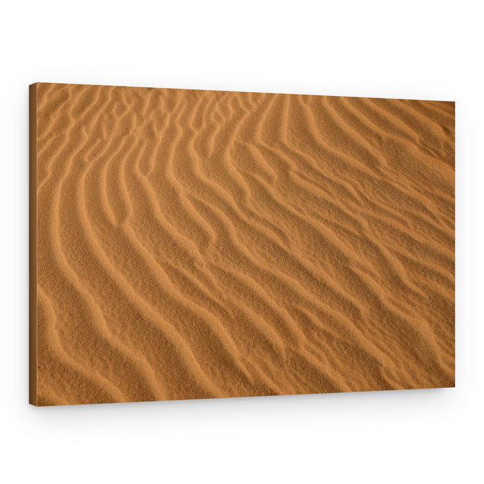 Golden Desert Ripples – Canvas Print