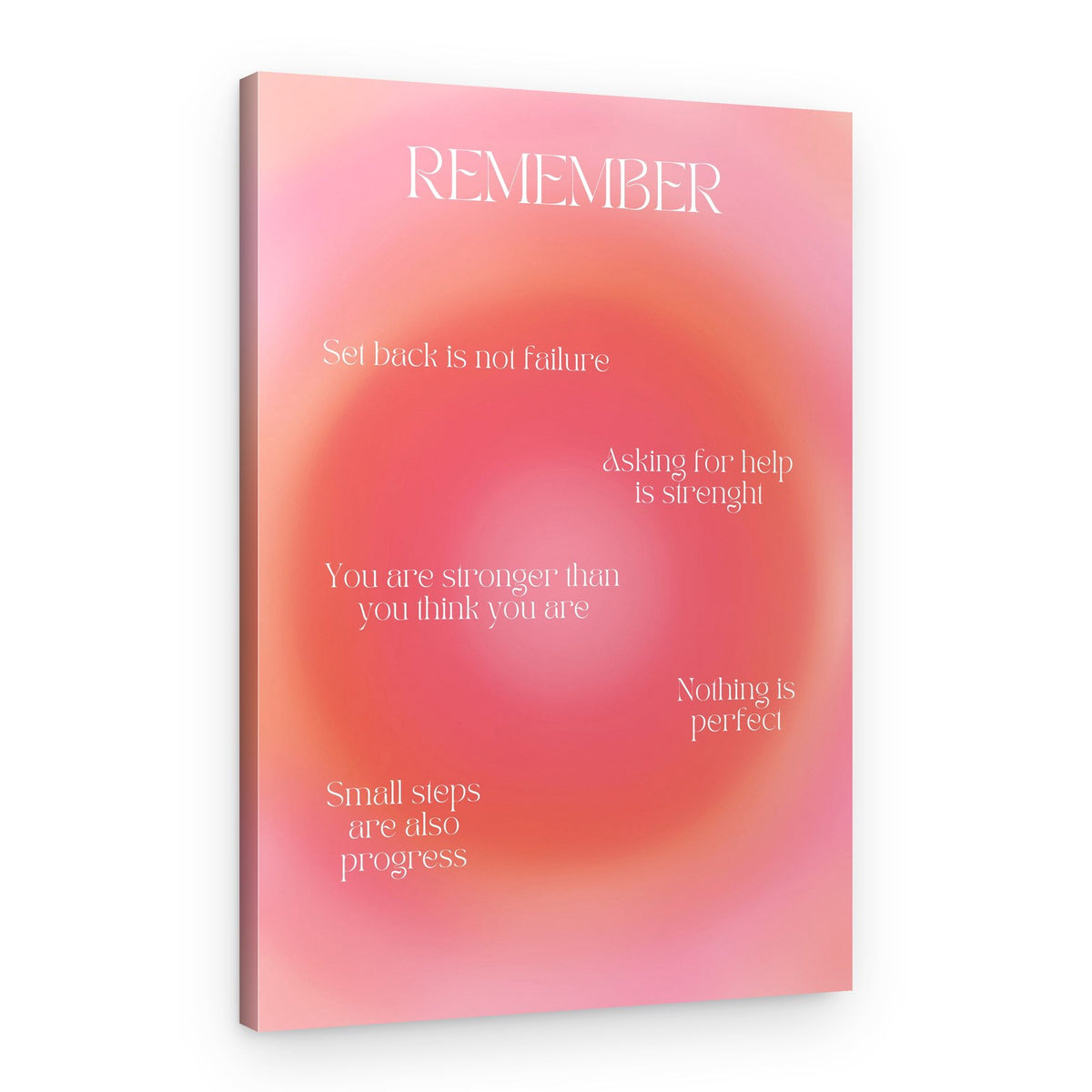 Uplifting Gradient Quotes – Canvas Print