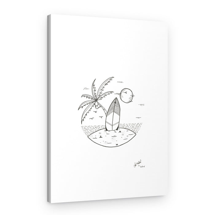 Island Surf Life – Canvas Print