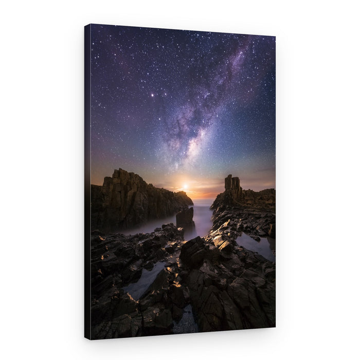 Milky Way Coast Horizon – Canvas Print