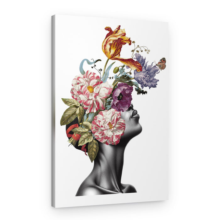 Floral Beauty Profile – Canvas Print