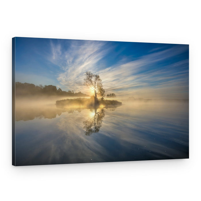 Misty Morning Reflections – Canvas Print