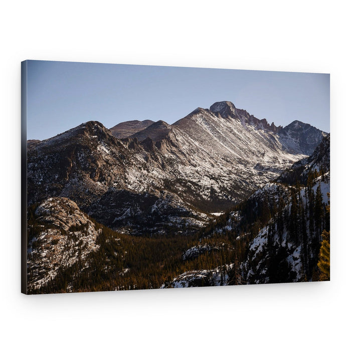Snowy Mountain Vista – Canvas Print