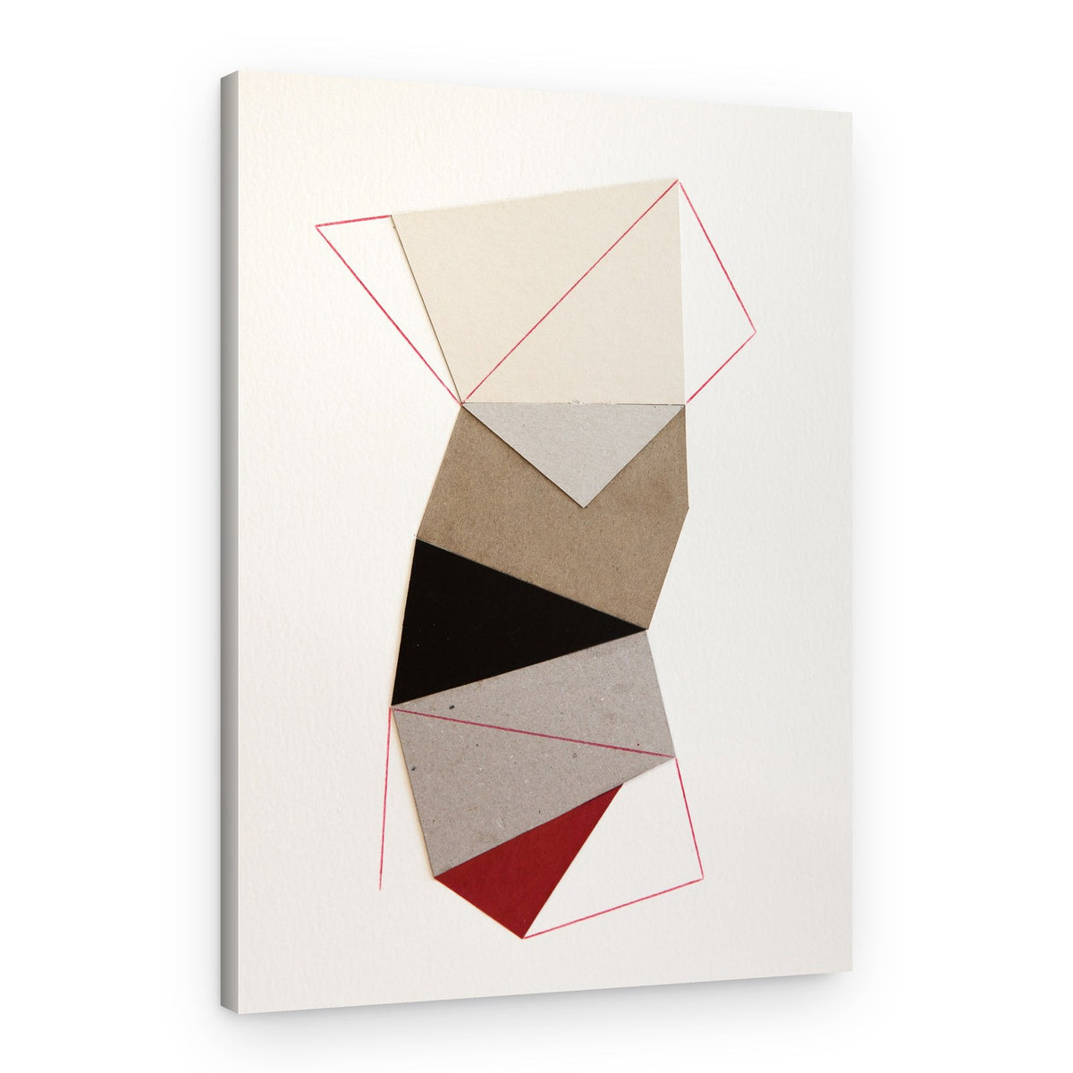 Geometric Paper Collage – Canvas Print