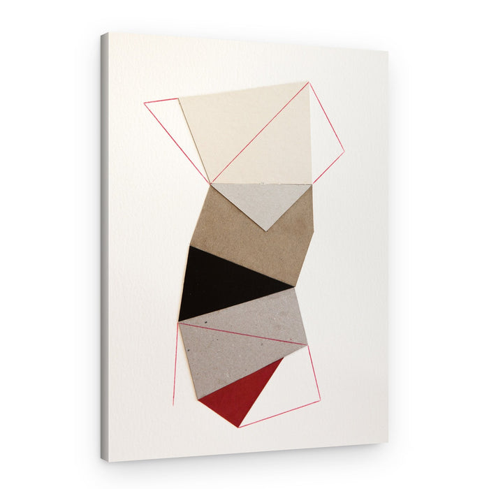 Geometric Paper Collage – Canvas Print