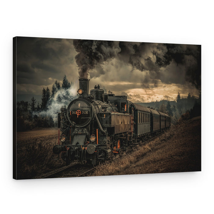 Dark Steam Journey – Canvas Print