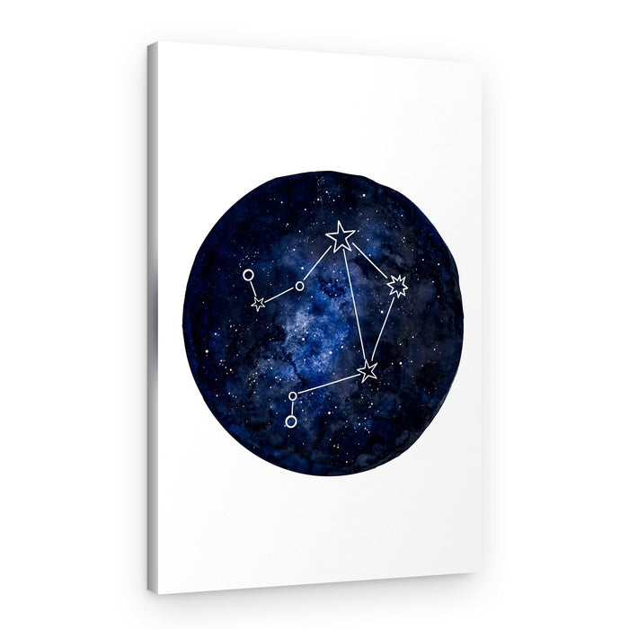 Cosmic Libra Constellation – Canvas Print