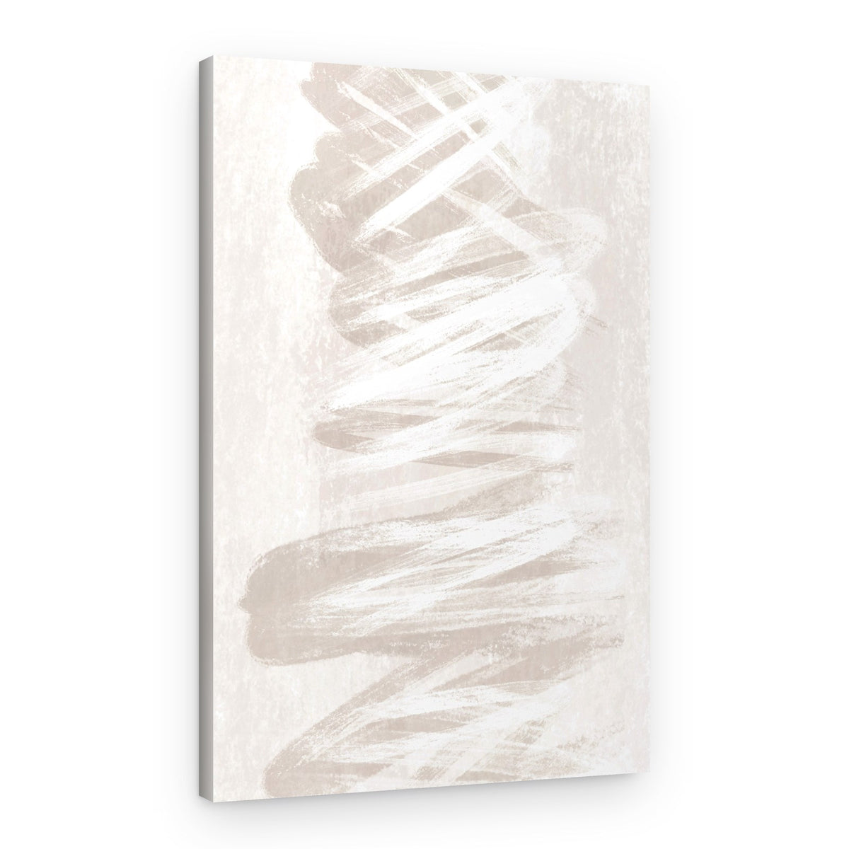 Gentle Beige Strokes – Canvas Print
