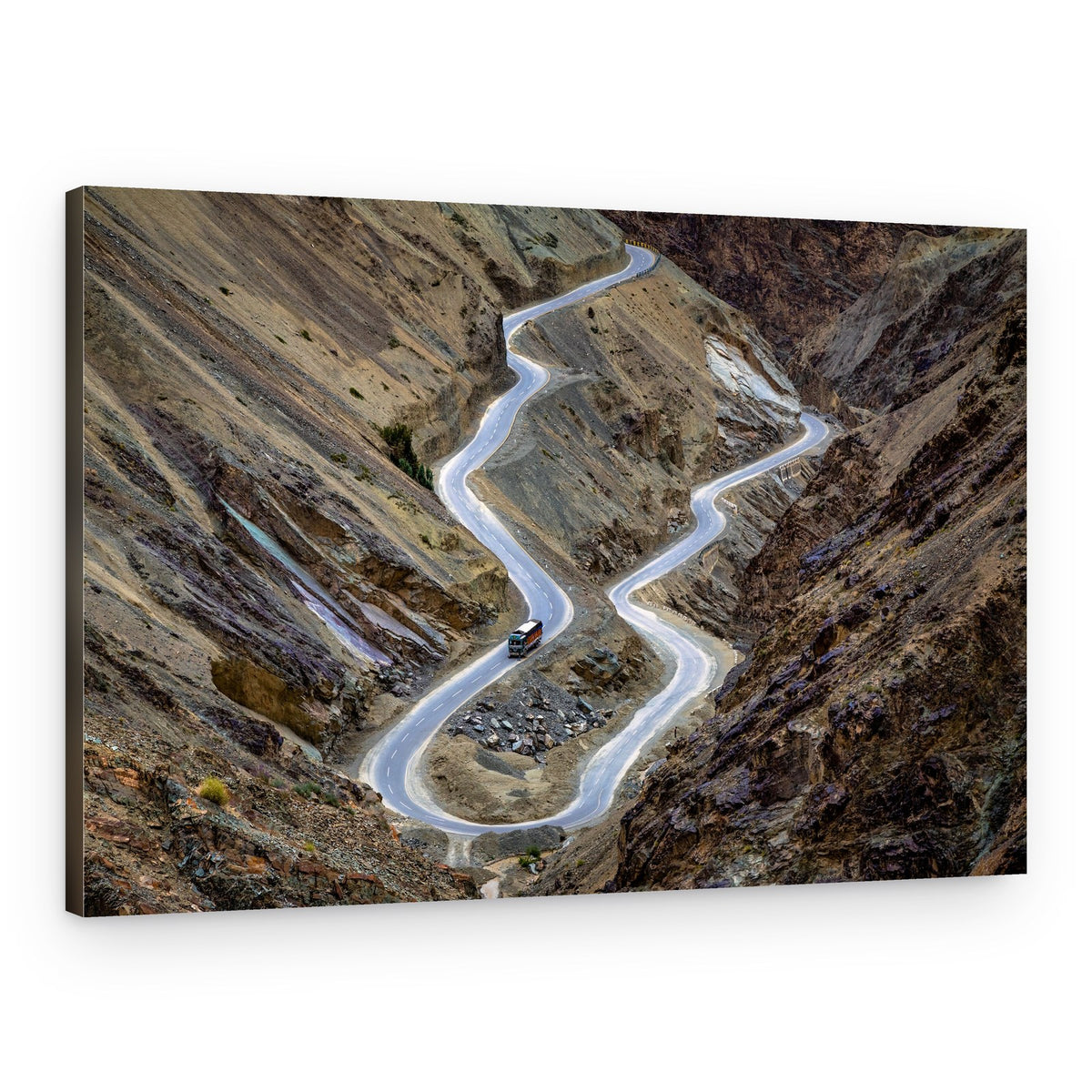 Winding Mountain Pass – Canvas Print